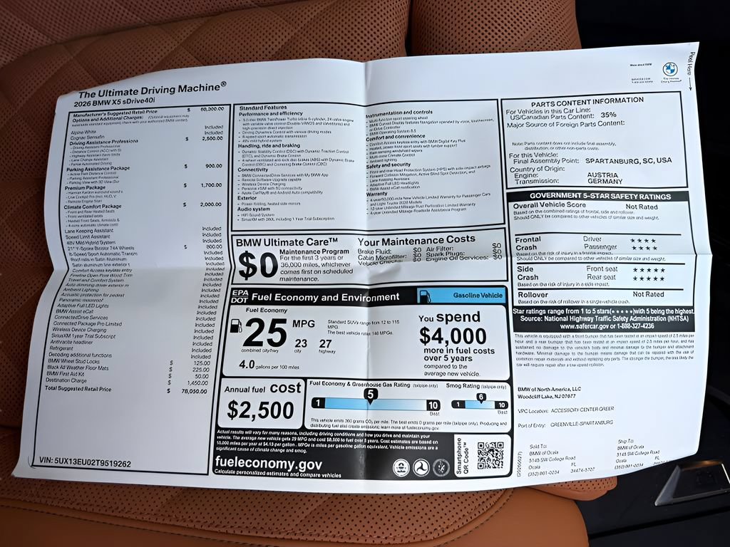 New 2026 BMW X5 sDrive40i RWD image 25