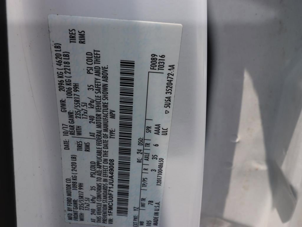 Used 2018 Ford Escape S FWD image 24