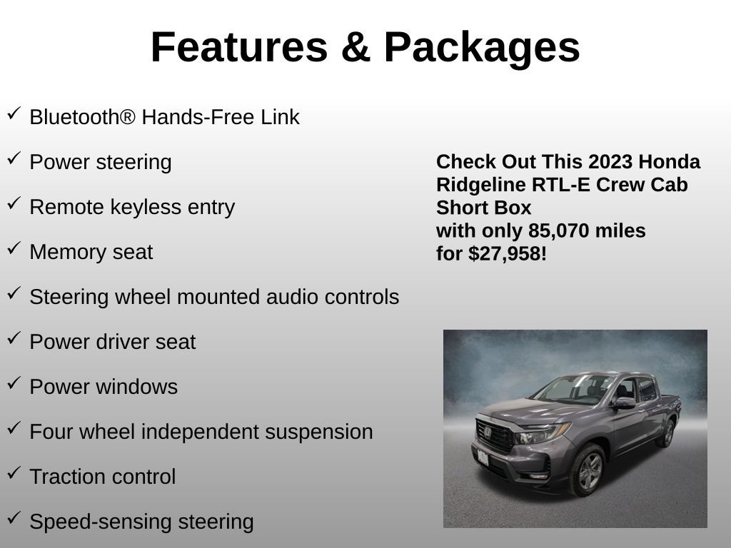 Used 2023 Honda Ridgeline RTL-E image 12
