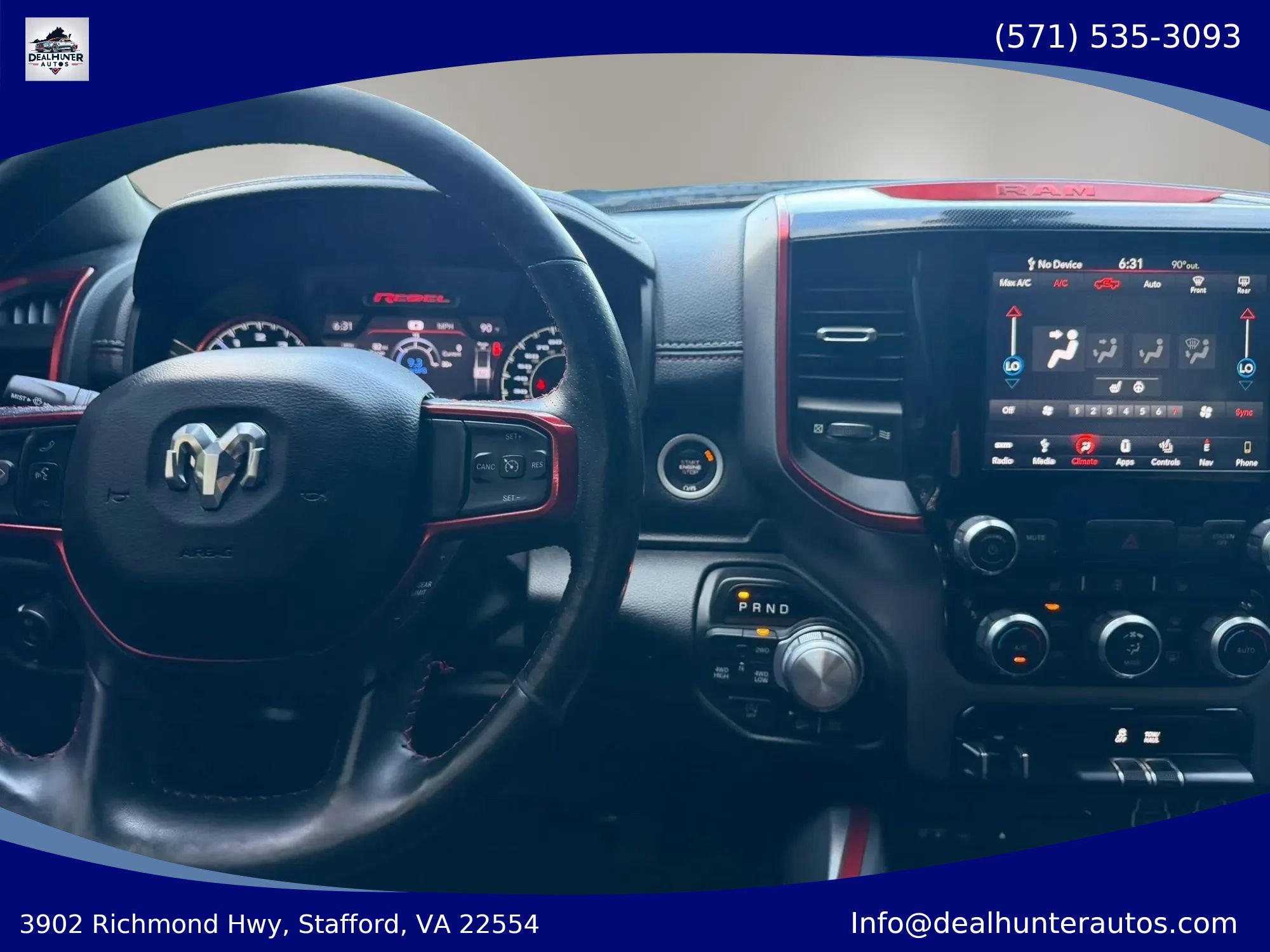 Used 2019 RAM 1500 Rebel w/ Rebel Level 1 Equipment Group AWD/4WD image 33