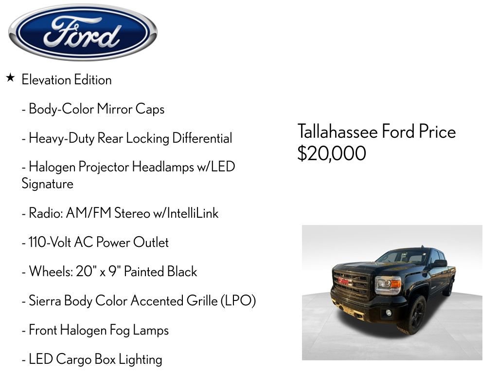 Used 2015 GMC Sierra 1500 4x4 Double Cab w/ Elevation Edition image 21