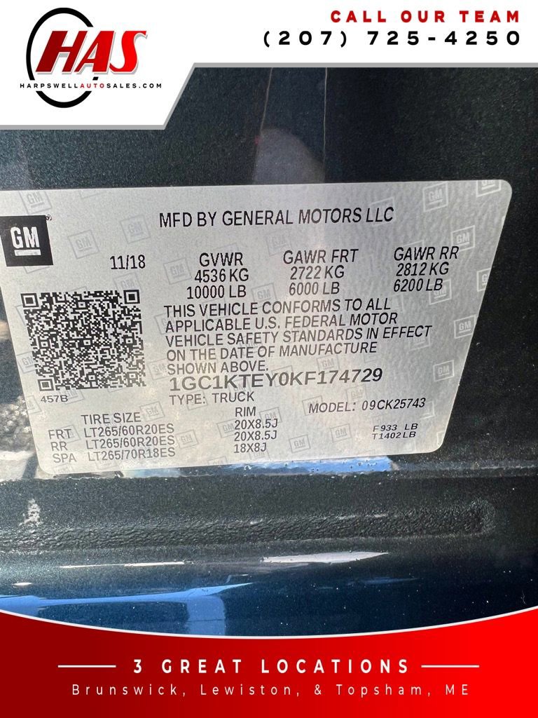 Used 2019 Chevrolet Silverado 2500 LTZ w/ Duramax Plus Package image 16