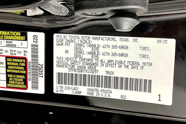 Certified 2026 Toyota Tundra Platinum AWD/4WD image 47