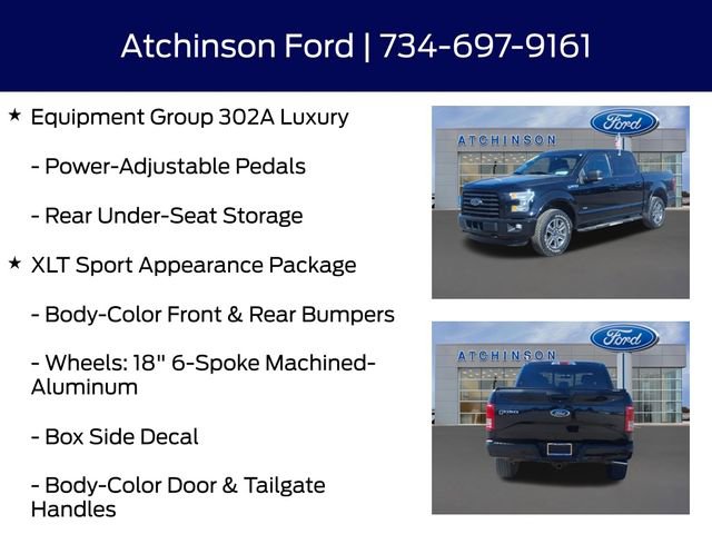 Used 2016 Ford F150 XLT w/ Equipment Group 302A Luxury image 16