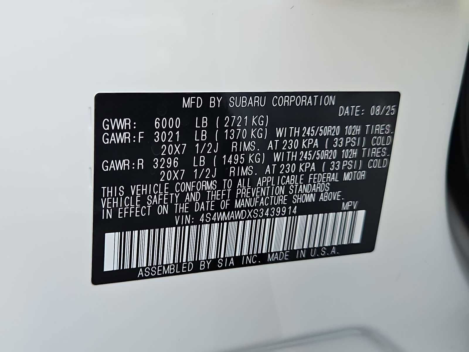 New 2025 Subaru Ascent Bronze Edition image 39