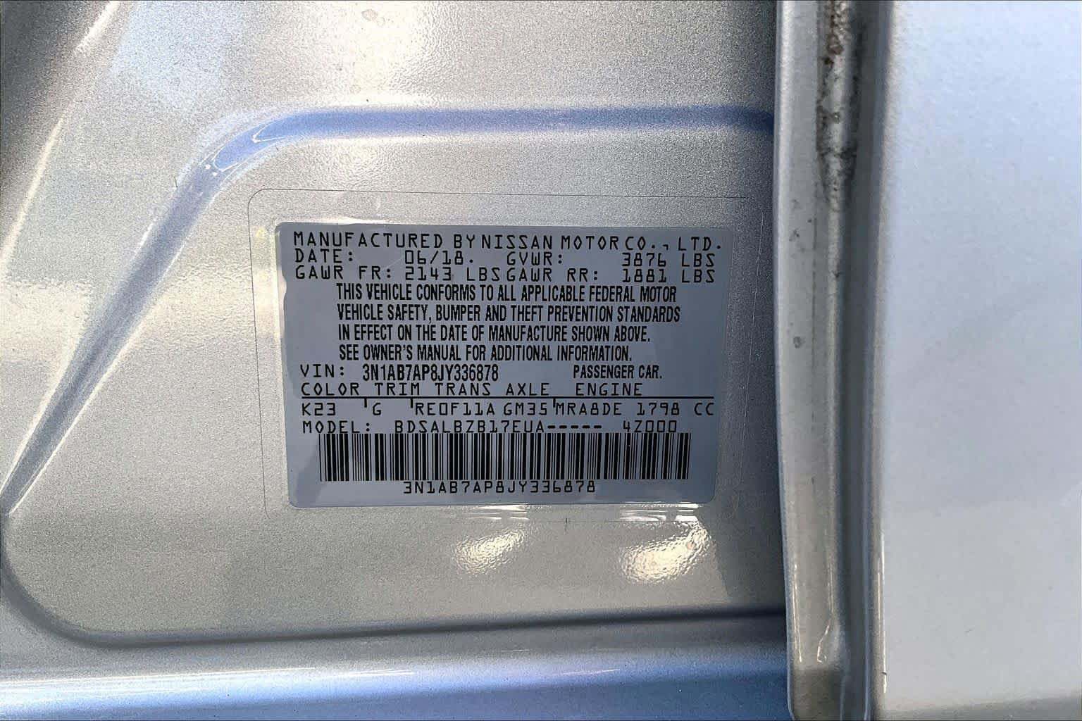 Used 2018 Nissan Sentra S image 37
