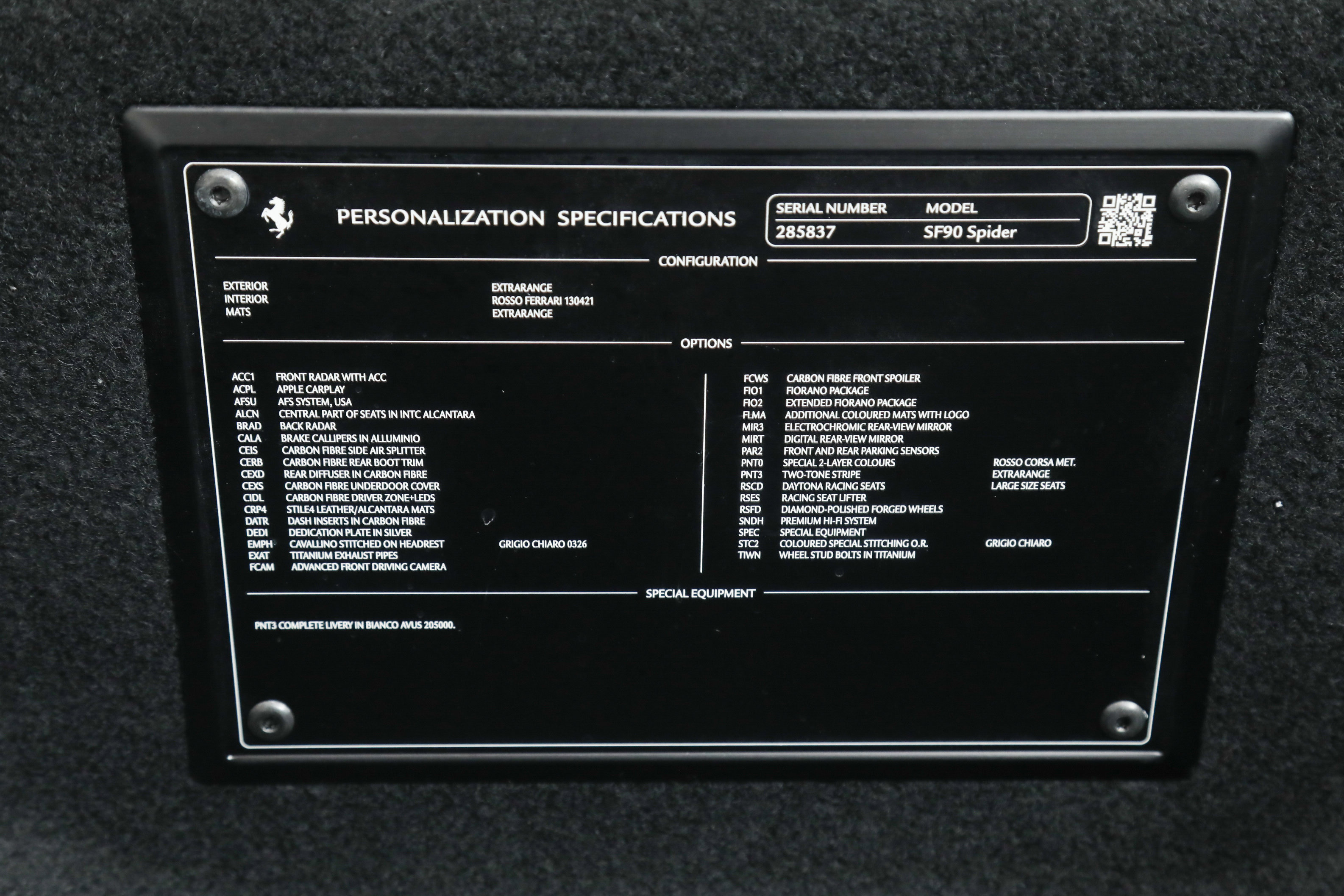 Certified 2022 Ferrari SF90 Spider image 53