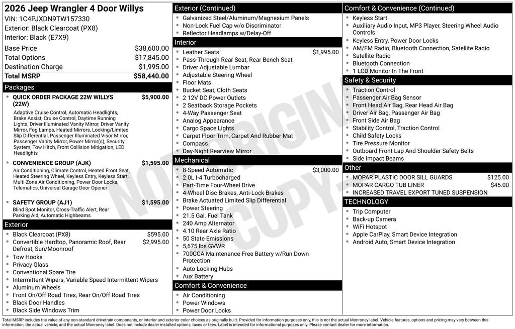 New 2026 Jeep Wrangler Willys image 6