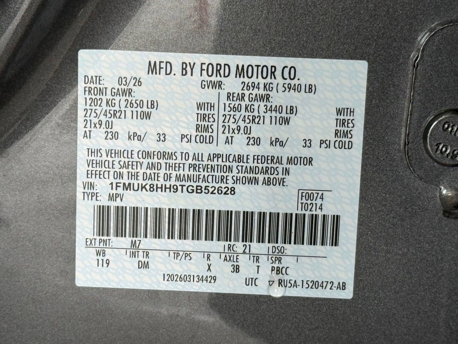 New 2026 Ford Explorer Platinum w/ LUX Leather Package AWD/4WD image 23