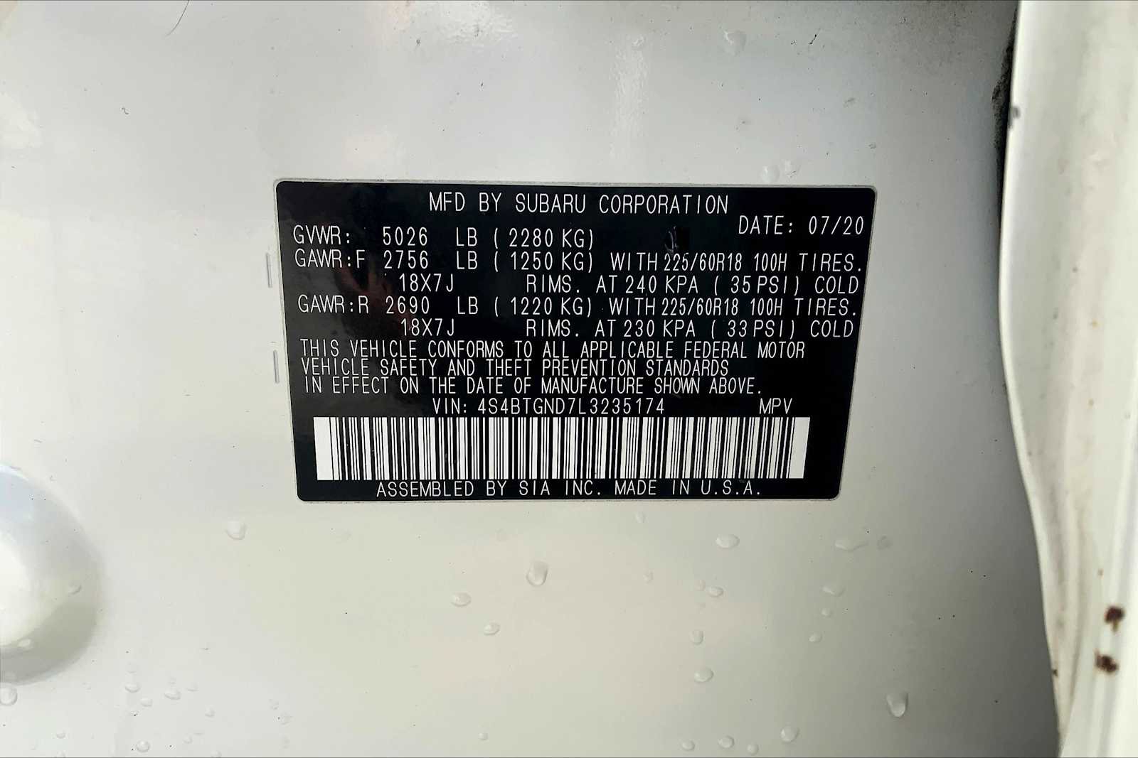 Used 2020 Subaru Outback Limited XT image 33