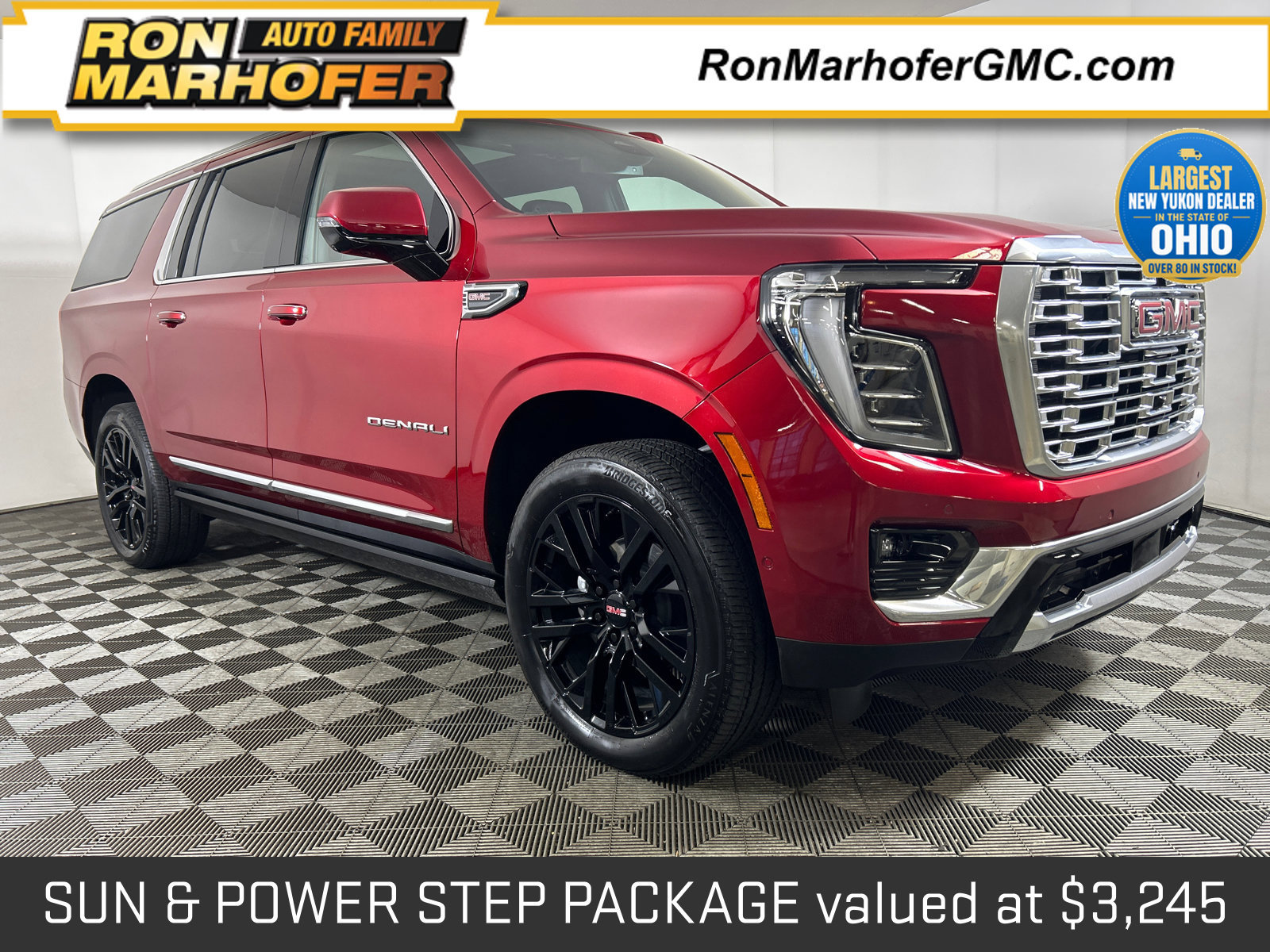 New 2026 GMC Yukon XL Denali w/ Sun & Power Step Package