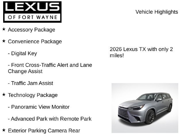 New 2026 Lexus TX 350 AWD w/ Technology Package image 8