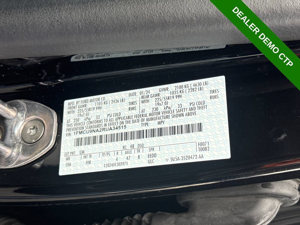 Used 2024 Ford Escape ST-Line Select w/ Tech Pack #2 AWD/4WD image 19