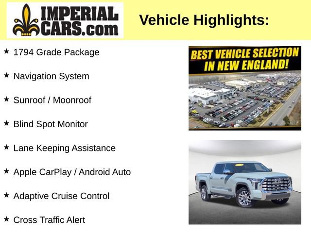Certified 2025 Toyota Tundra 1794 Edition AWD/4WD image 8
