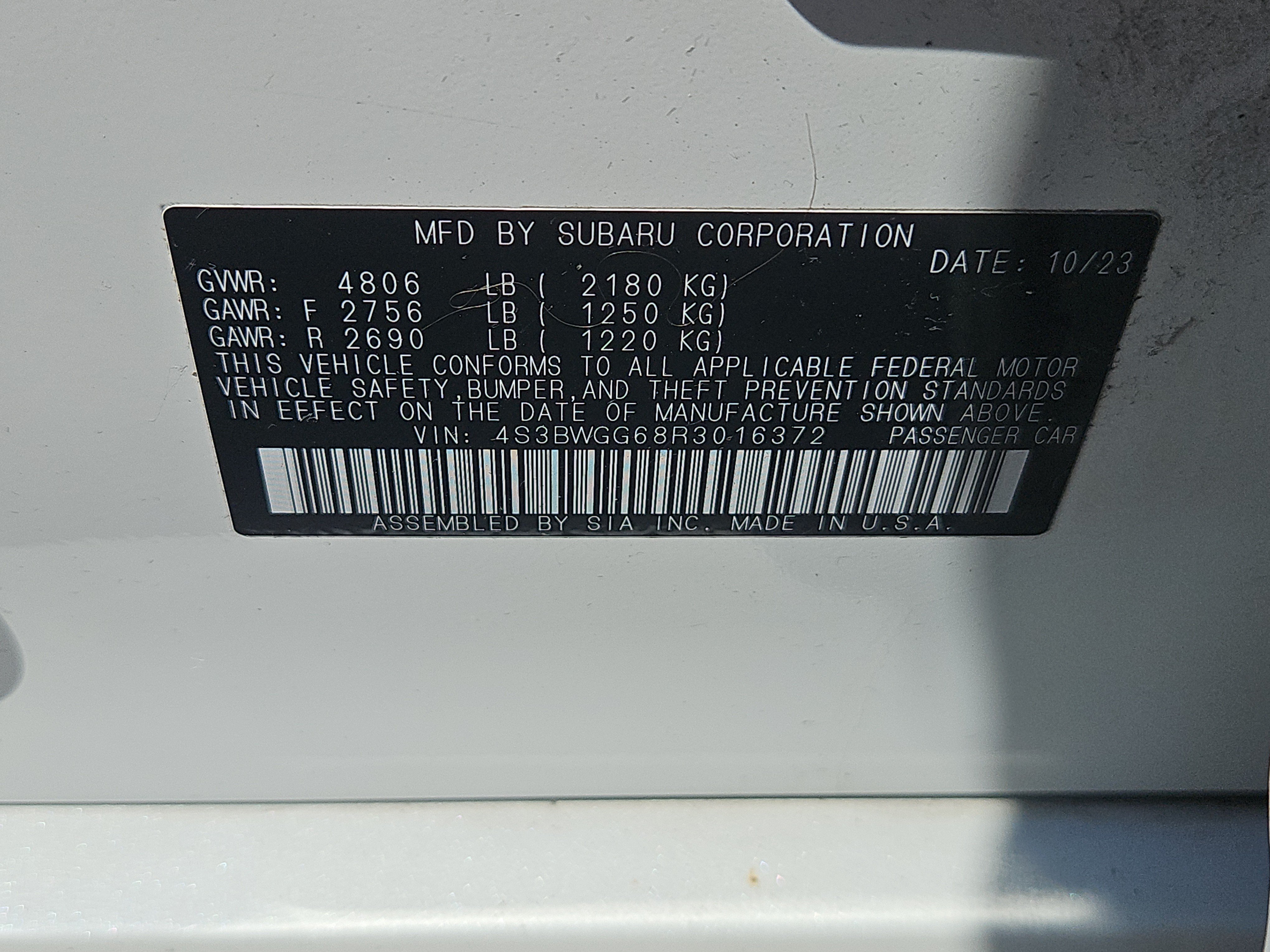 Certified 2024 Subaru Legacy Premium AWD/4WD image 8