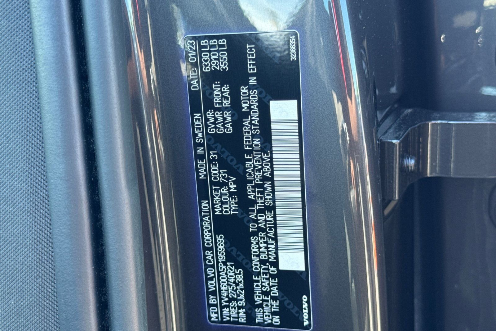 Used 2023 Volvo XC90 T8 Ultimate w/ Protection Package Premier image 31