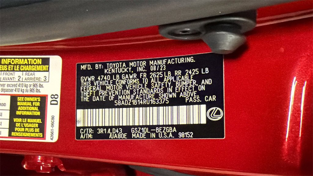 Certified 2024 Lexus ES 350 w/ Premium Package image 33