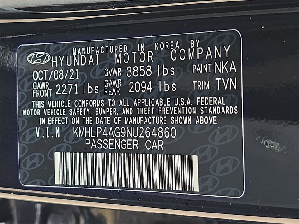 Certified 2022 Hyundai Elantra Limited image 34
