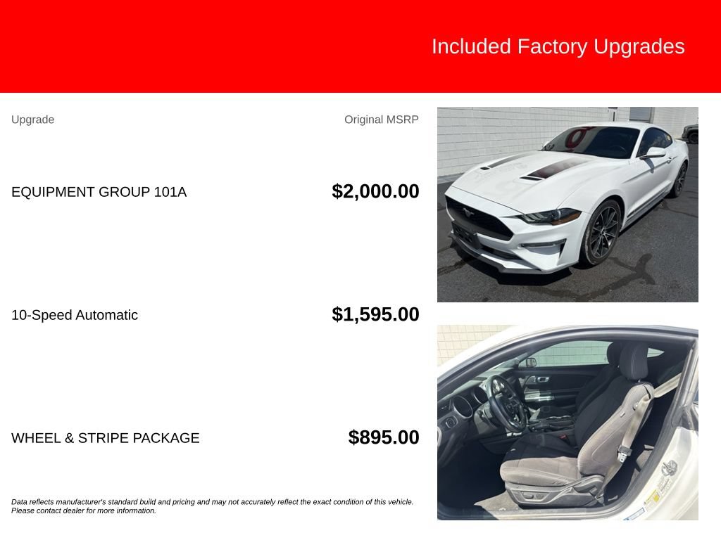 Used 2020 Ford Mustang Coupe w/ Equipment Group 101A RWD image 5