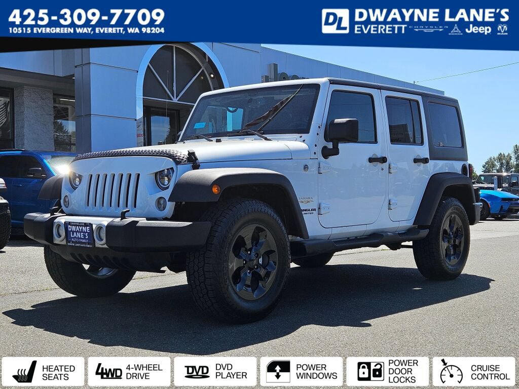 Used 2015 Jeep Wrangler Unlimited Sahara w/ Connectivity Group AWD/4WD image 1