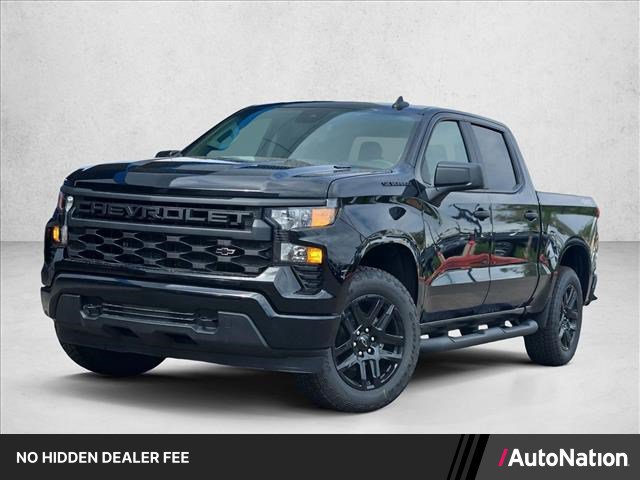 New 2026 Chevrolet Silverado 1500 Custom w/ Turbomax Blackout Package AWD/4WD image 1
