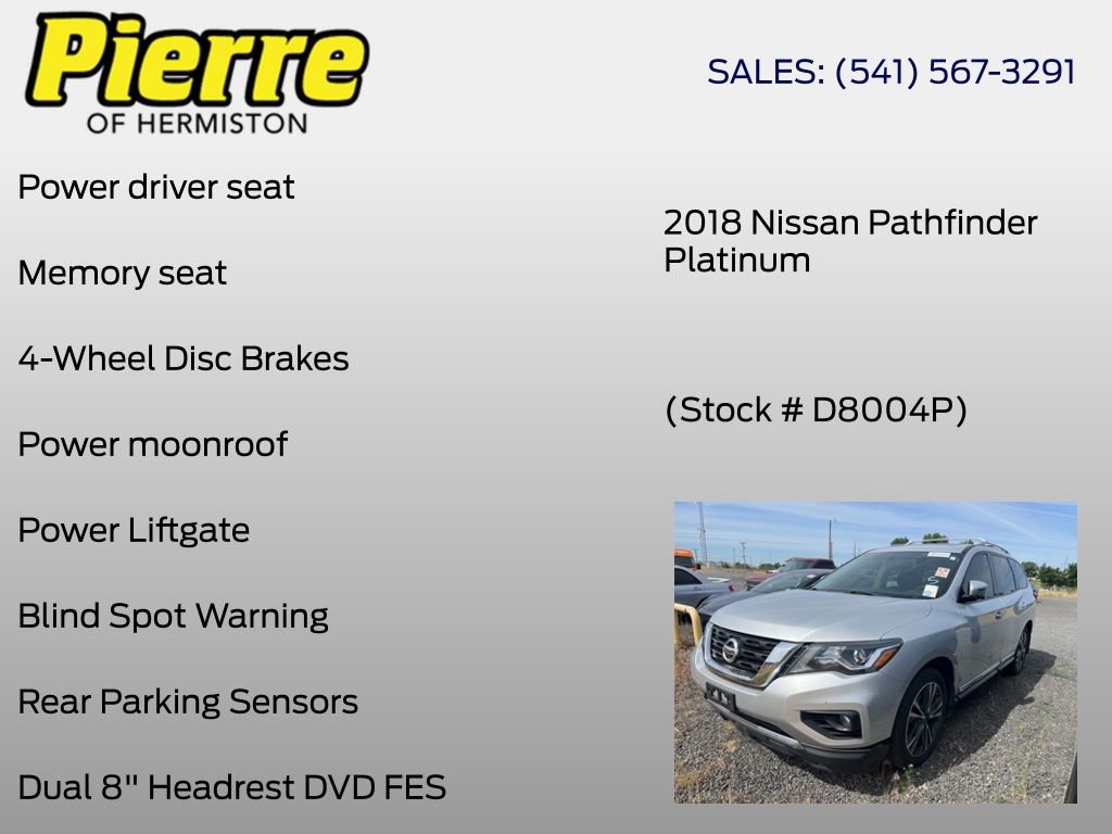 Used 2018 Nissan Pathfinder Platinum AWD/4WD image 6