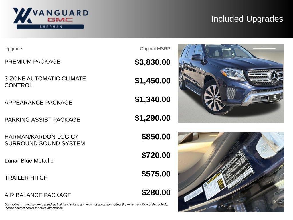 Used 2018 Mercedes-Benz GLS 450 4MATIC w/ Premium Package image 9