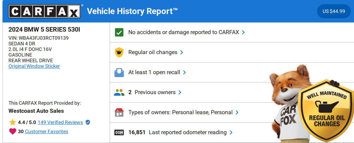 Used 2024 BMW 530i w/ M Sport Package image 4