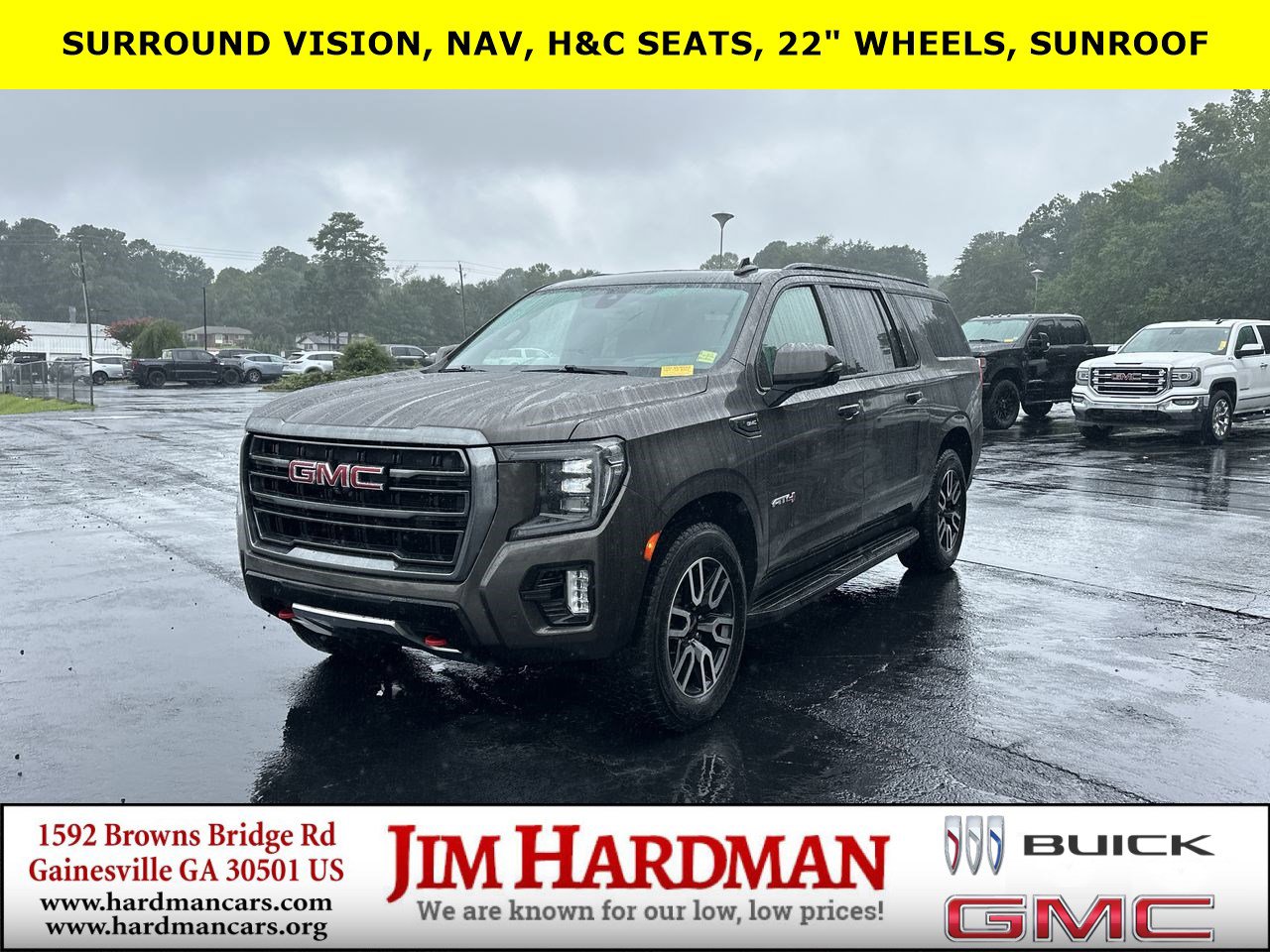 Used 2021 GMC Yukon XL AT4 w/ Rear Media and Nav Package
