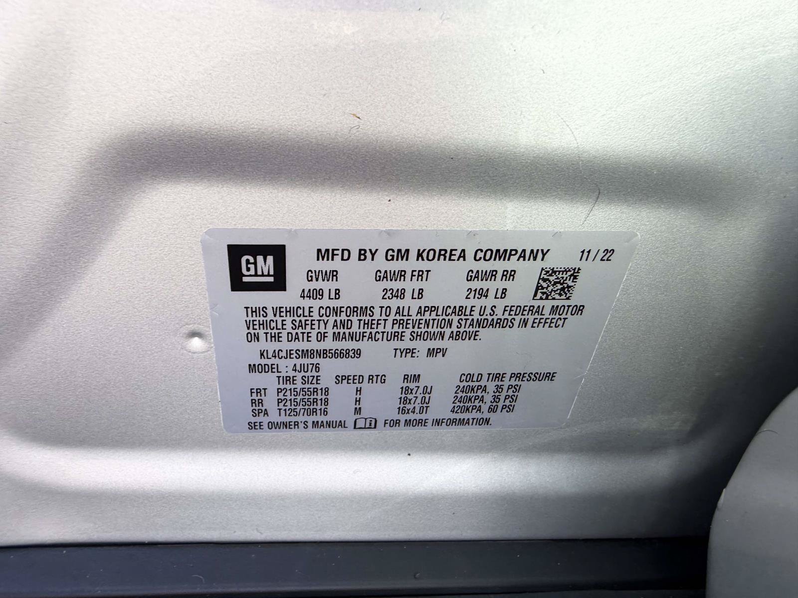Certified 2022 Buick Encore Preferred w/ Safety Package AWD/4WD image 15