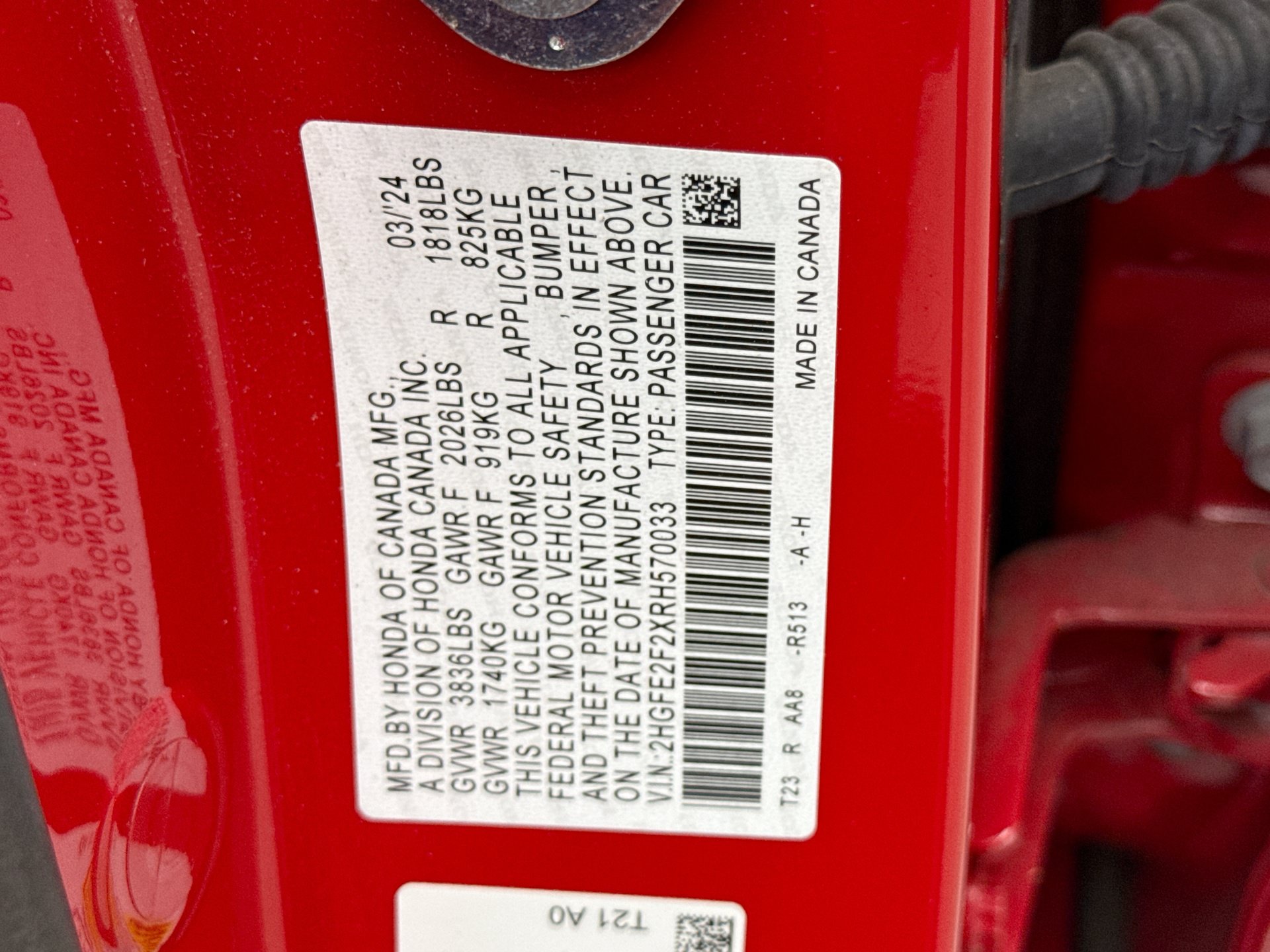 Used 2024 Honda Civic LX image 9