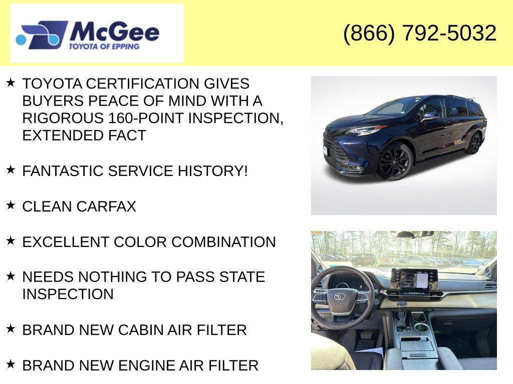 Certified 2022 Toyota Sienna Platinum image 8