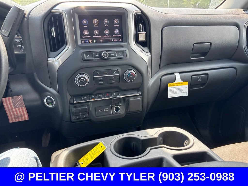 Used 2024 Chevrolet Silverado 1500 Custom w/ Turbomax Blackout Package AWD/4WD image 16