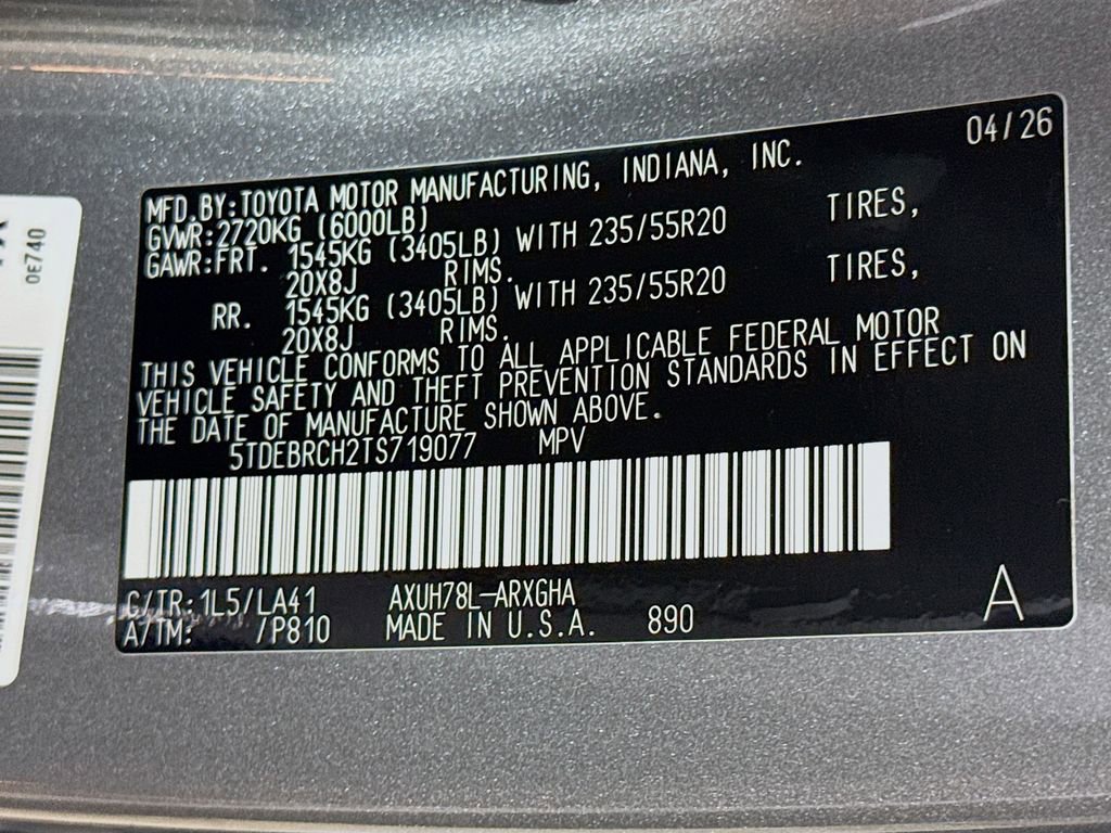 Certified 2026 Toyota Highlander Platinum AWD/4WD image 33
