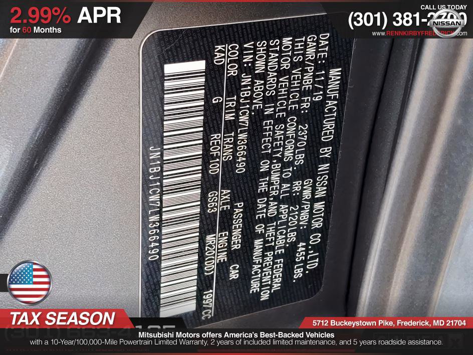 Used 2020 Nissan Rogue Sport SV w/ All-Weather Package image 26