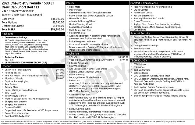 Used 2021 Chevrolet Silverado 1500 LT AWD/4WD image 3
