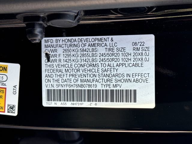 Used 2022 Honda Pilot Black Edition image 25