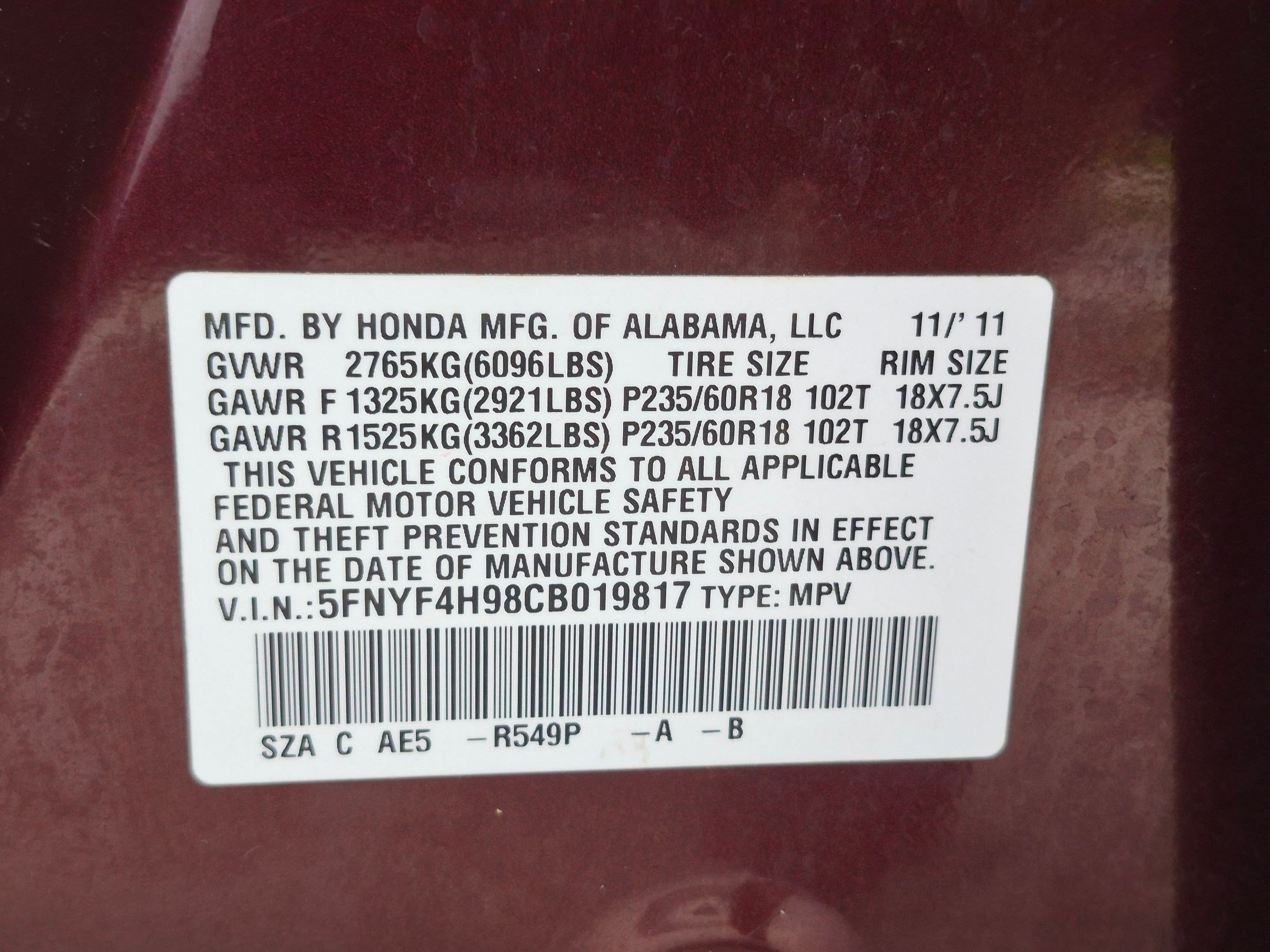 Used 2012 Honda Pilot Touring image 35