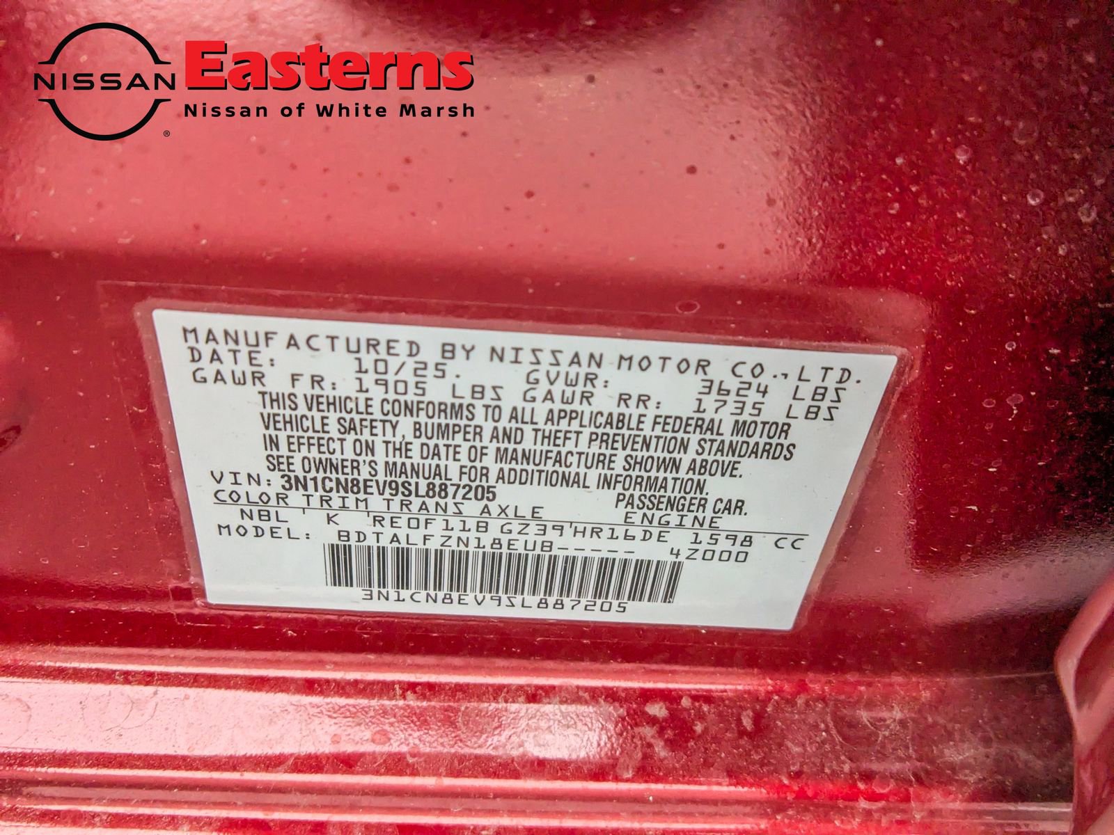 New 2025 Nissan Versa SV w/ Trunk Package image 29