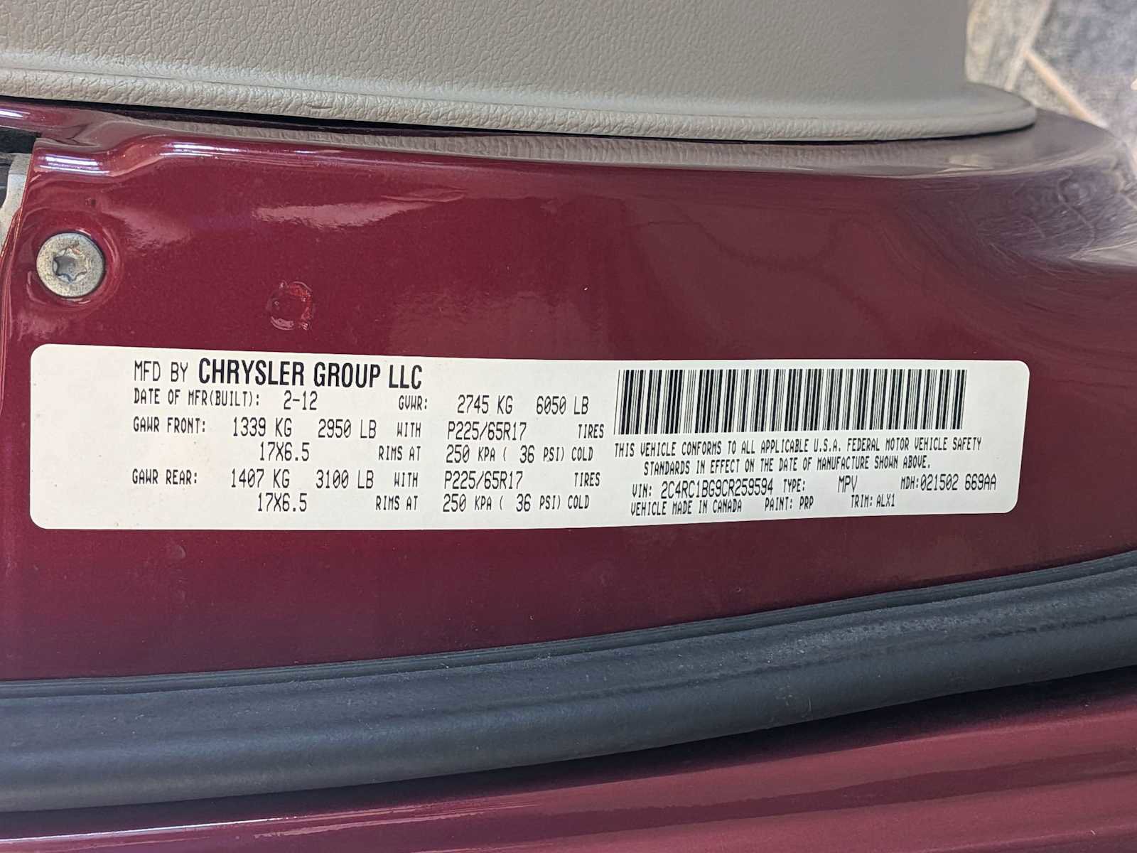 Used 2012 Chrysler Town & Country Touring w/ Entertainment Group #1 image 30