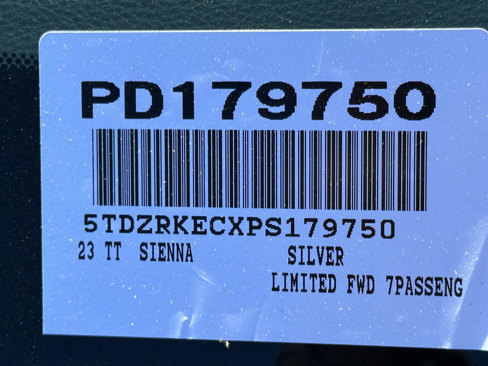 Certified 2023 Toyota Sienna Limited image 62