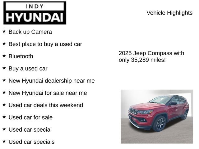 Used 2025 Jeep Compass Limited AWD/4WD image 7