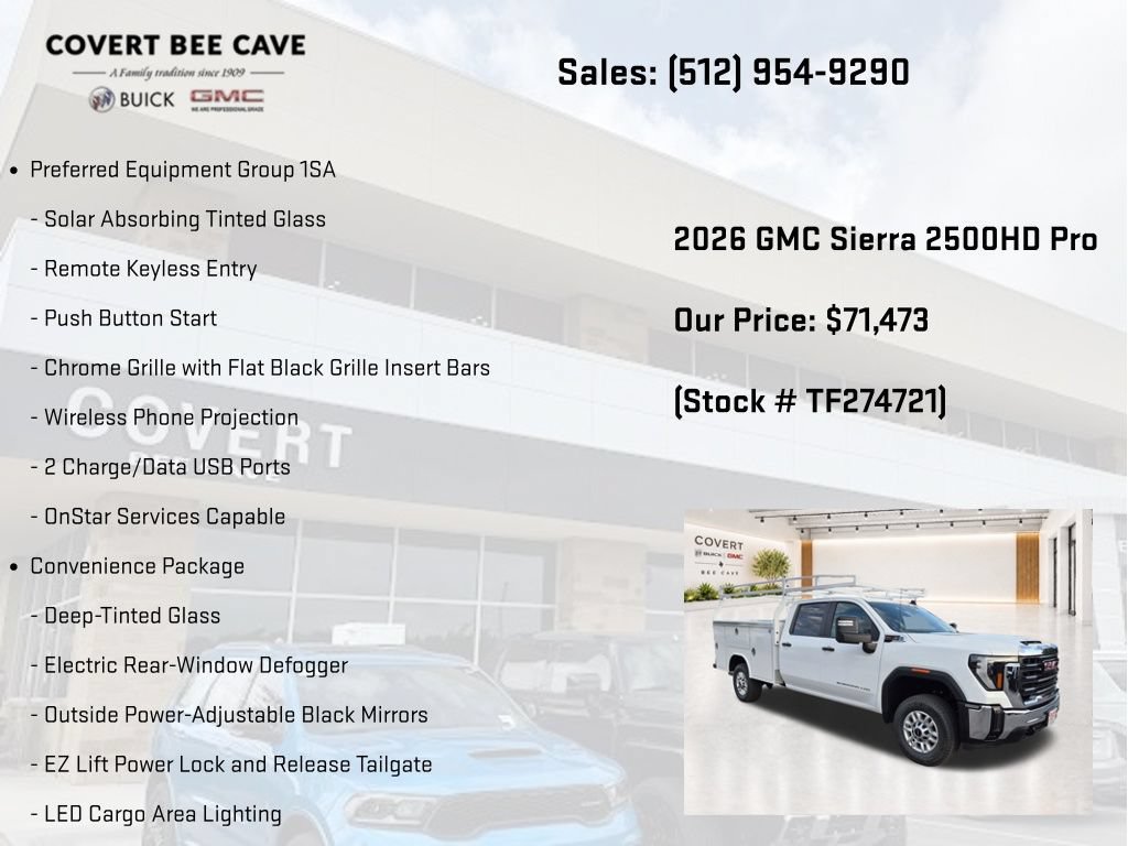 New 2026 GMC Sierra 2500 Pro w/ Convenience Package RWD image 5