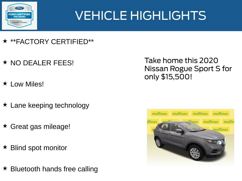 Used 2020 Nissan Rogue Sport S FWD image 12