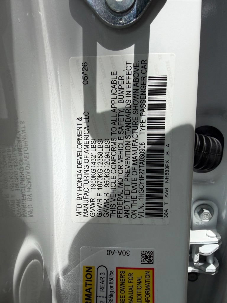 New 2026 Honda Accord LX image 25