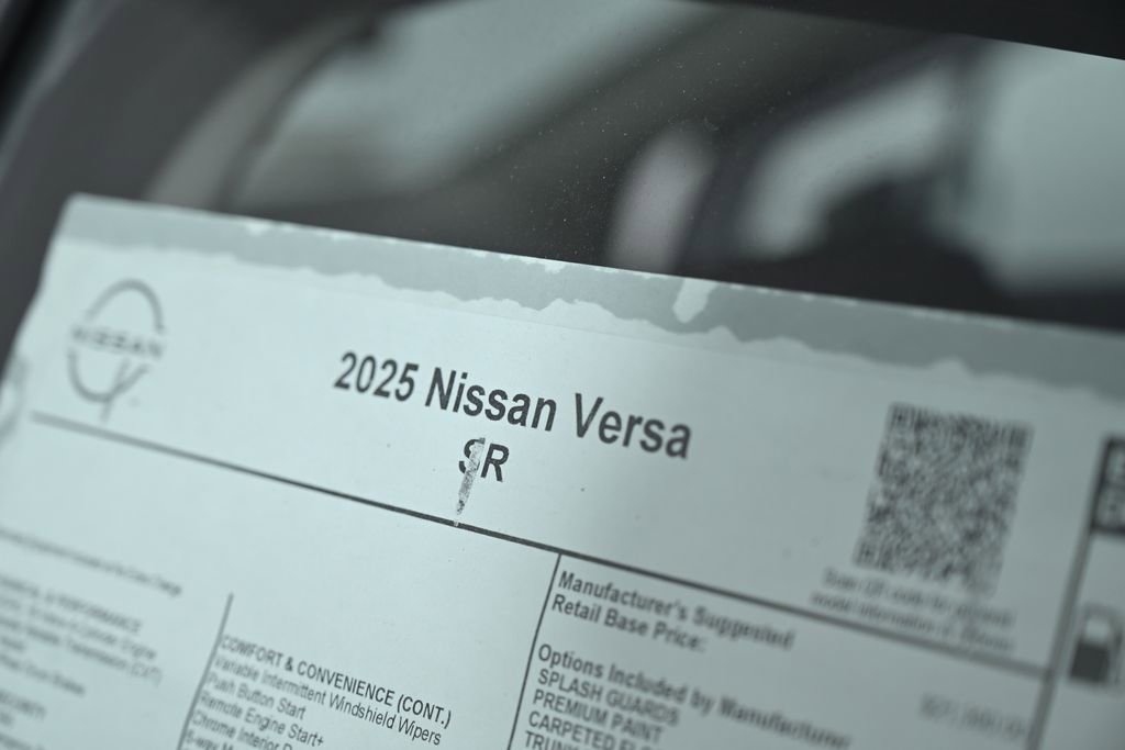 New 2025 Nissan Versa SR w/ Trunk Package image 25