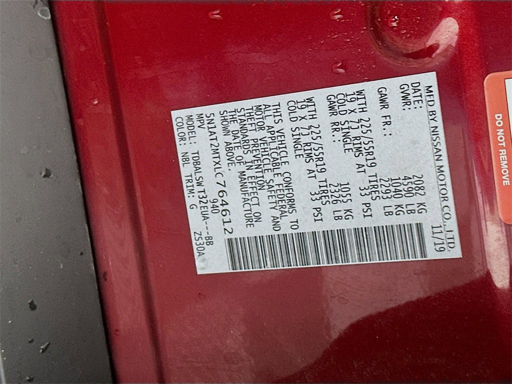 Certified 2020 Nissan Rogue SL w/ Premium Package image 31