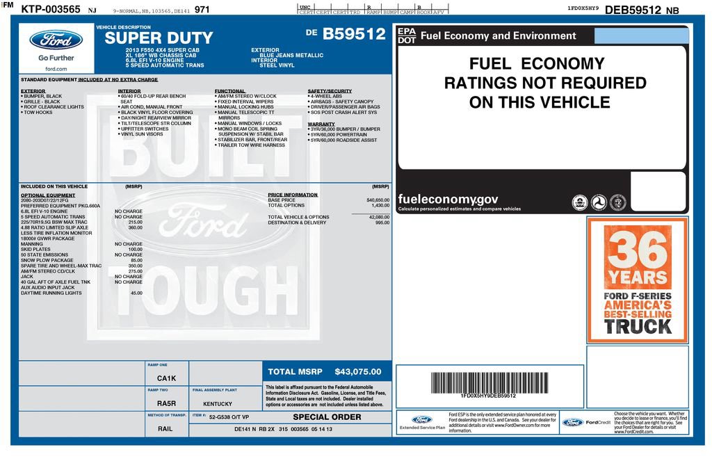 Used 2013 Ford F550 4x4 SuperCab Super Duty w/ Snow Plow Prep Pkg image 22