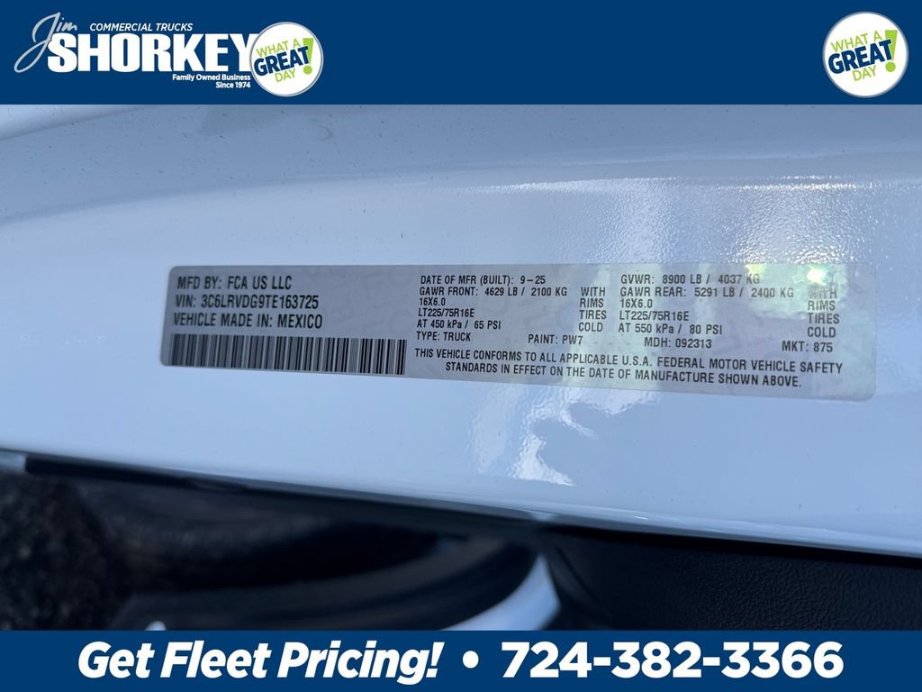 New 2026 RAM ProMaster 2500 w/ Safety Group FWD image 31
