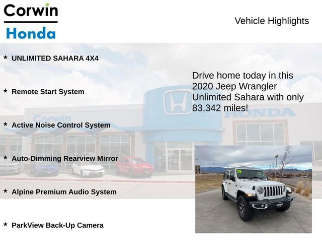 Used 2020 Jeep Wrangler Unlimited Sahara w/ Uconnect 4C Nav & Sound Group image 6